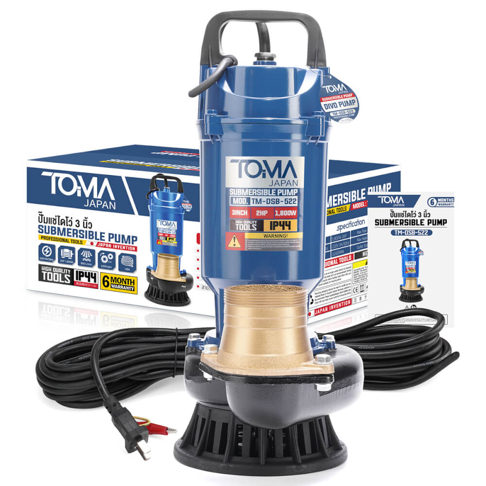 ปั๊มจุ่ม TOMA JAPAN รุ่น TM-DSB-522 ขนาด 3 นิ้ว 2HP 1800W